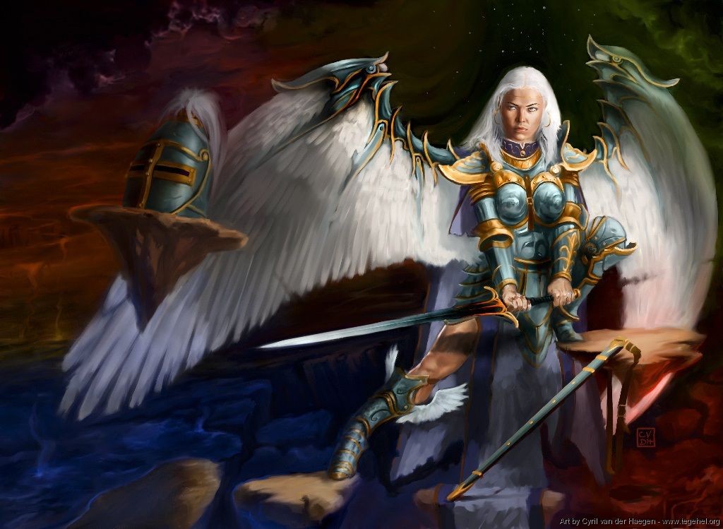 Maelstrom Archangel - Illustration by Cyril Van Der Haegen