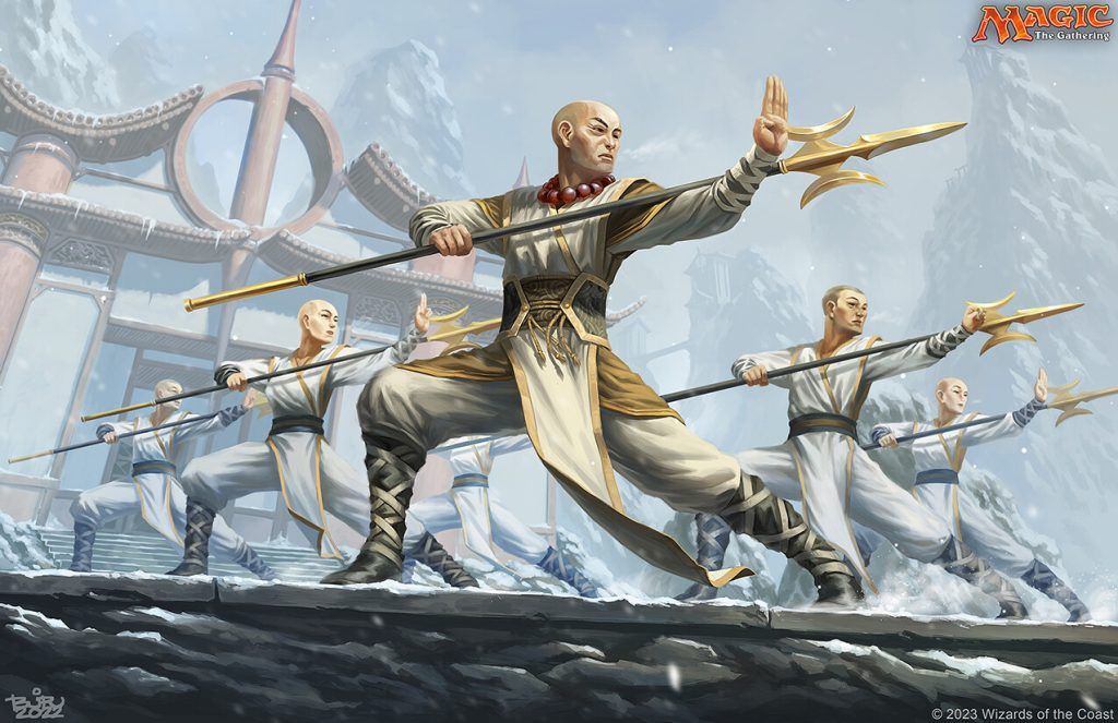 Monastery Mentor (March of the Machine) - Illustration by Brian Valeza