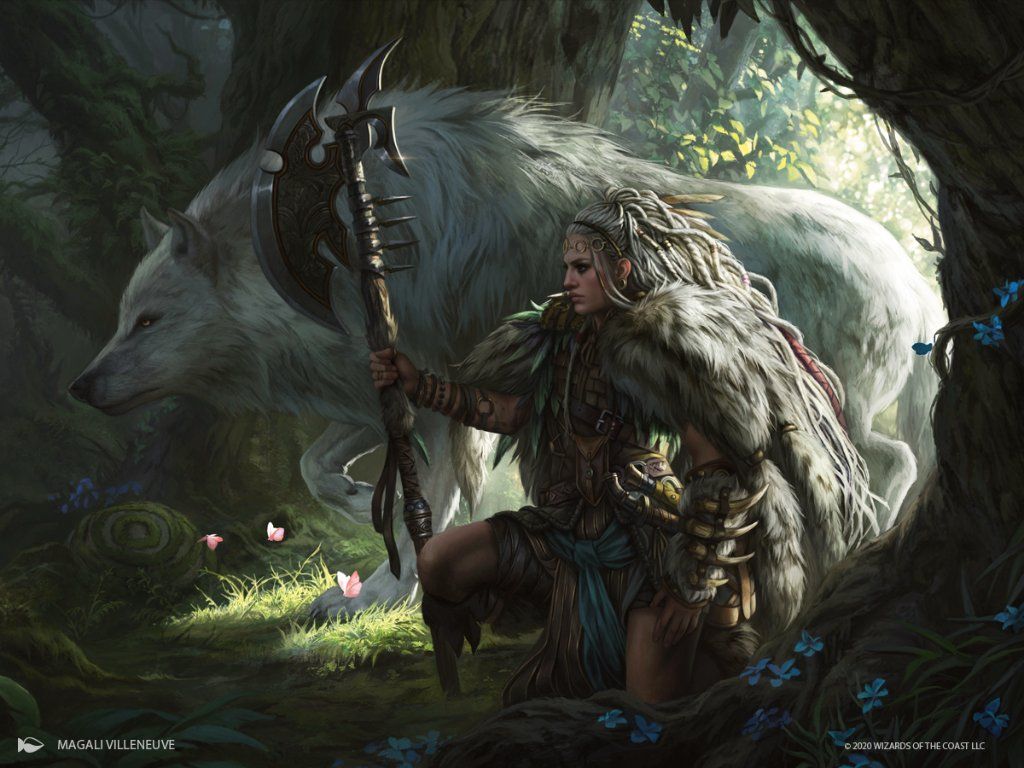 Neyith of the Dire Hunt - Illustration by Magali Villeneuve