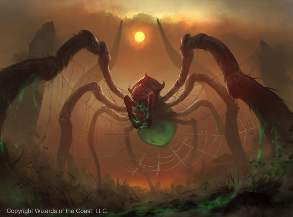 Obelisk Spider - Illustration by YW Tang