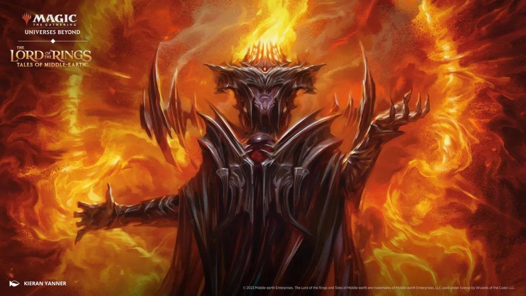 Sauron, the Dark Lord - Illustration by Kieran Yanner
