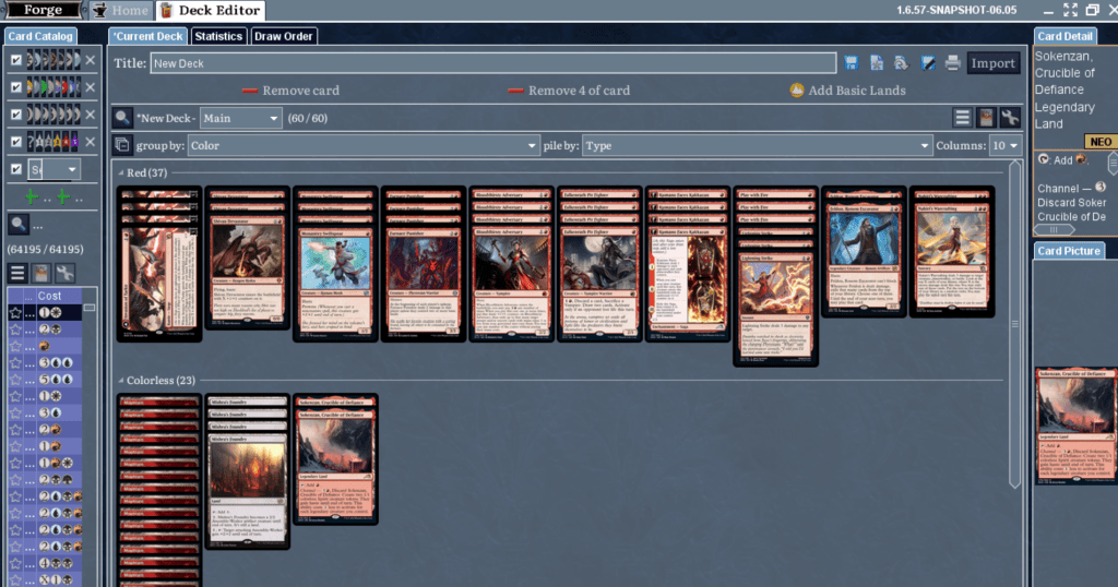 Deck Editor monored
