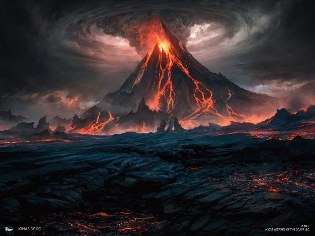 Mount Doom - Illustration by Jonas De Ro