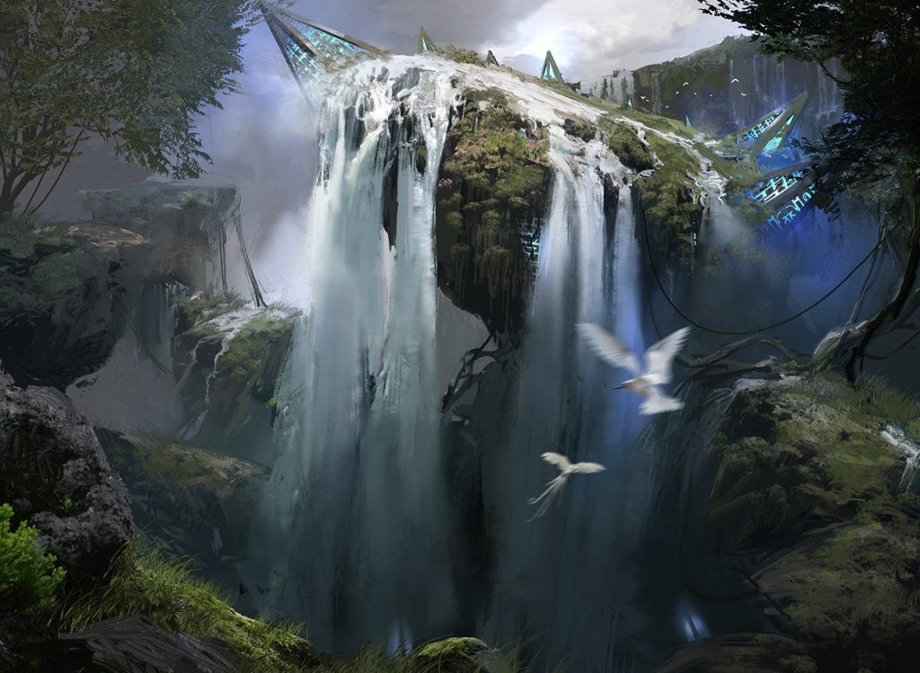 Part the Waterveil - Illustration by Titus Lunter