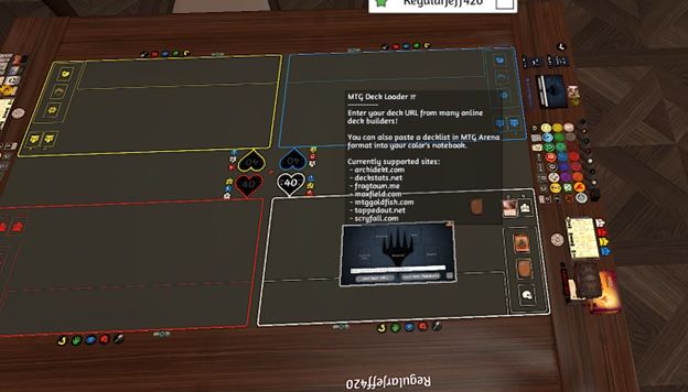 Tabletop Simulator 4-player MTG Game Screenshot