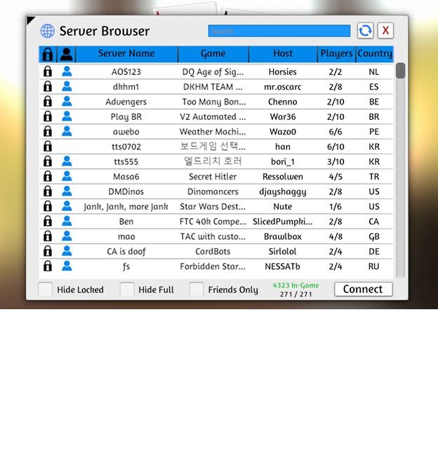 Tabletop Simulator Server Browser