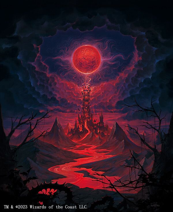 Blood Moon - Illustration by Esuthio