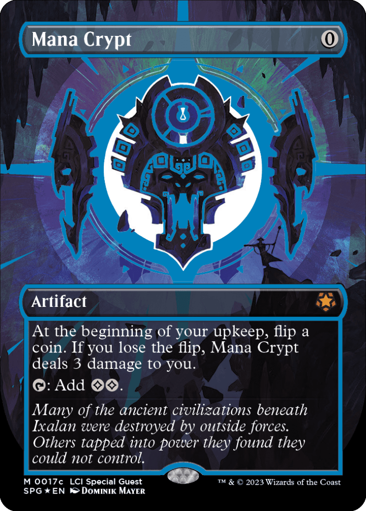 Blue Mana Crypt (Cosmium Neon Ink)