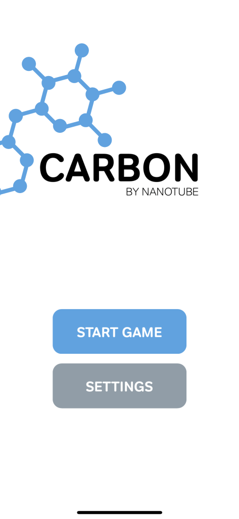 Carbon start screen