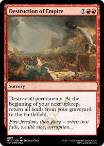 Destruction of empire custom card