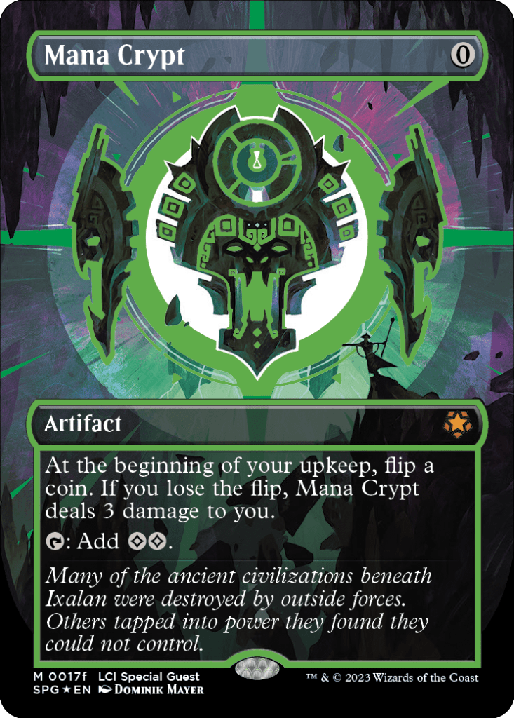 Green Mana Crypt (Cosmium Neon Ink)