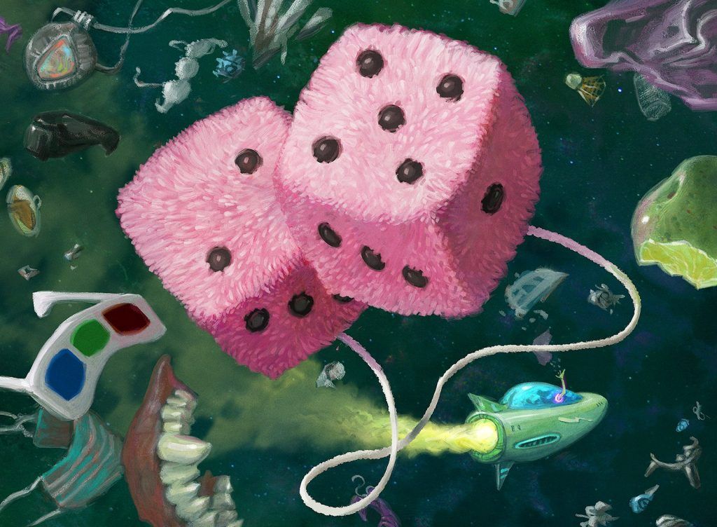Pair o' Dice Lost - Illustration by Bruce Brenneise