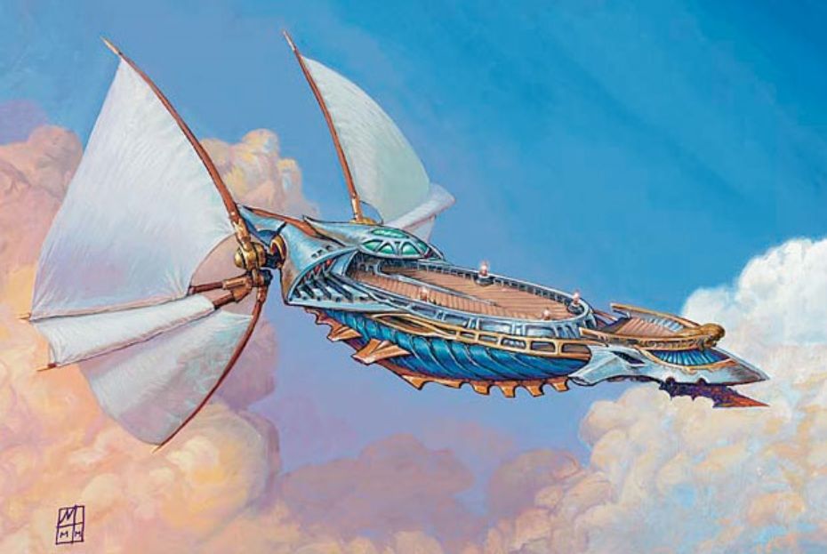 Skyship Weatherlight - art by Mark Tedin