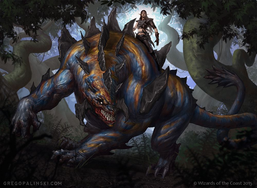 Tajuru Beastmaster - Illustration by Greg Opalinski