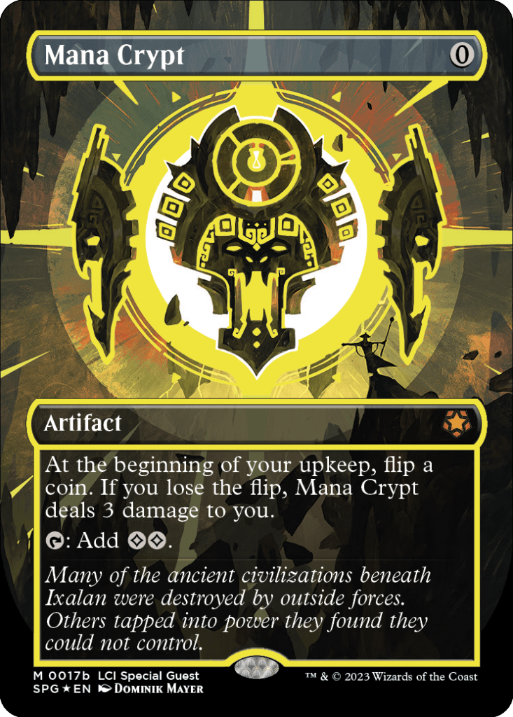 Yellow Mana Crypt (Cosmium Neon Ink)
