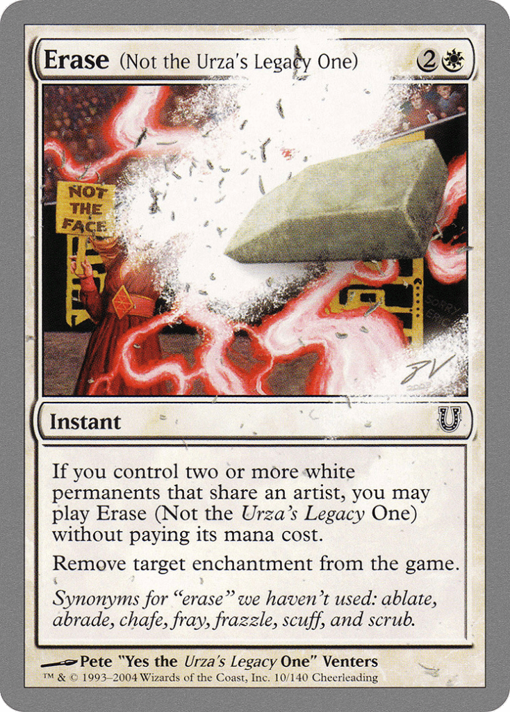Erase - Not the Urza's Legacy One