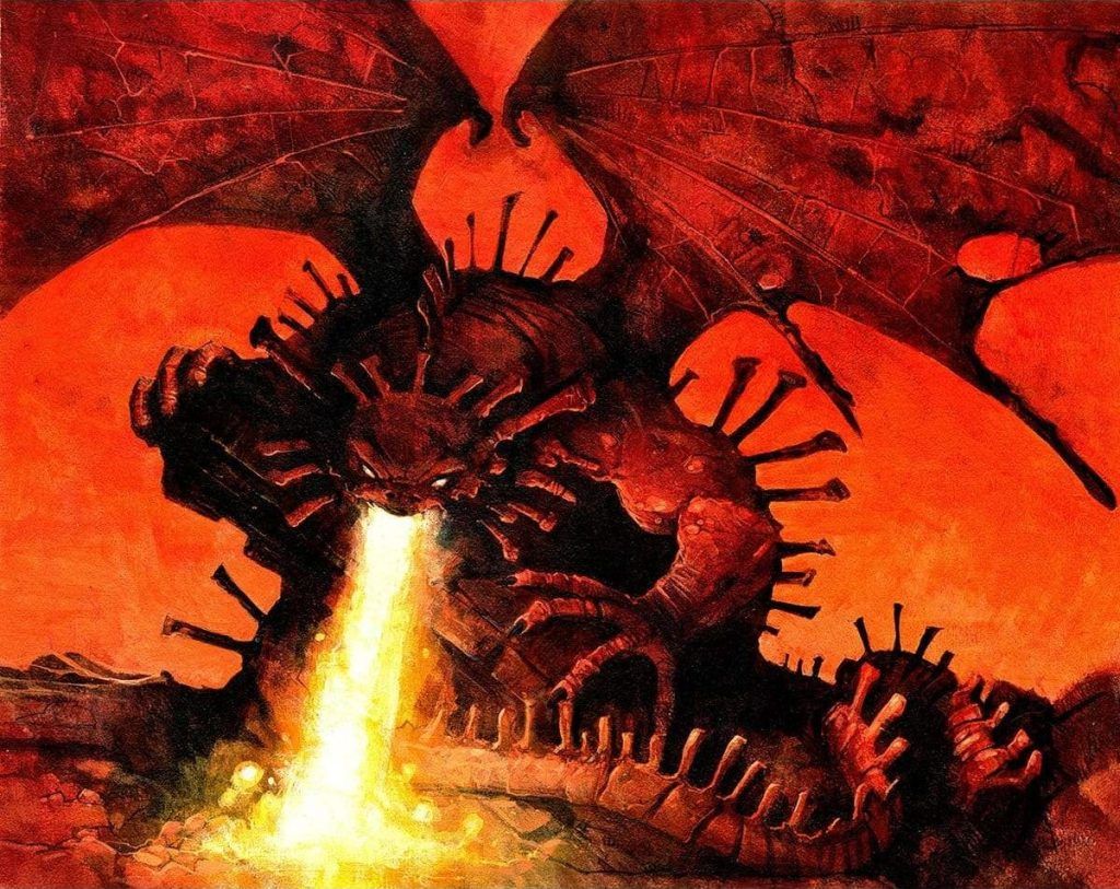 Kilnmouth Dragon - Illustration by Carl Critchlow