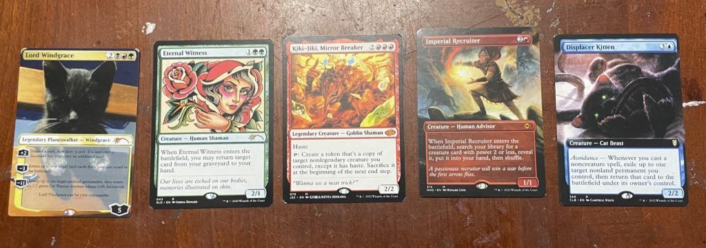 Example cards from Printing Proxies