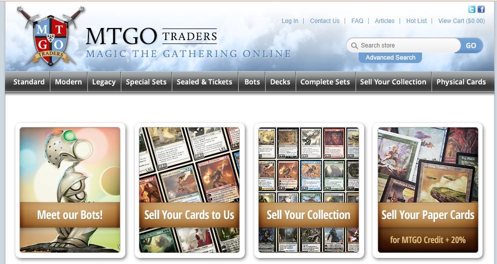 MTGO Traders homepage