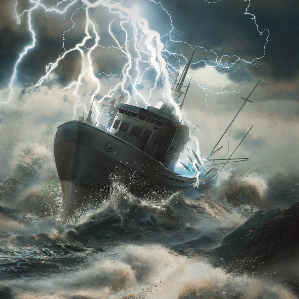 Storms of Yamatai - Illustration by Eliz Roxs
