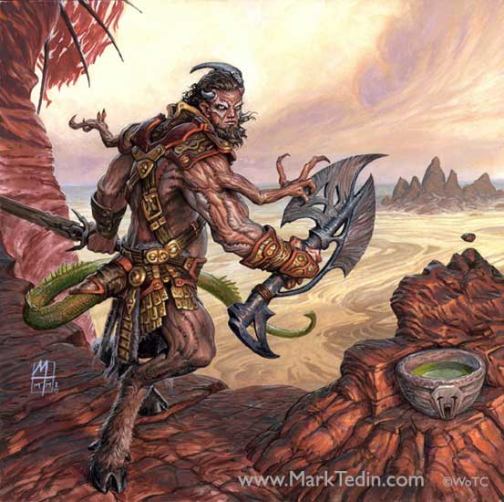 Barbarian Outcast - Illustration by Mark Tedin