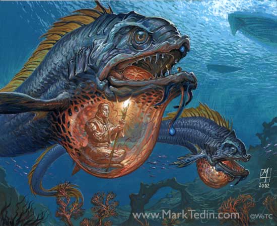 Slipstream Eel - Illustration by Mark Tedin