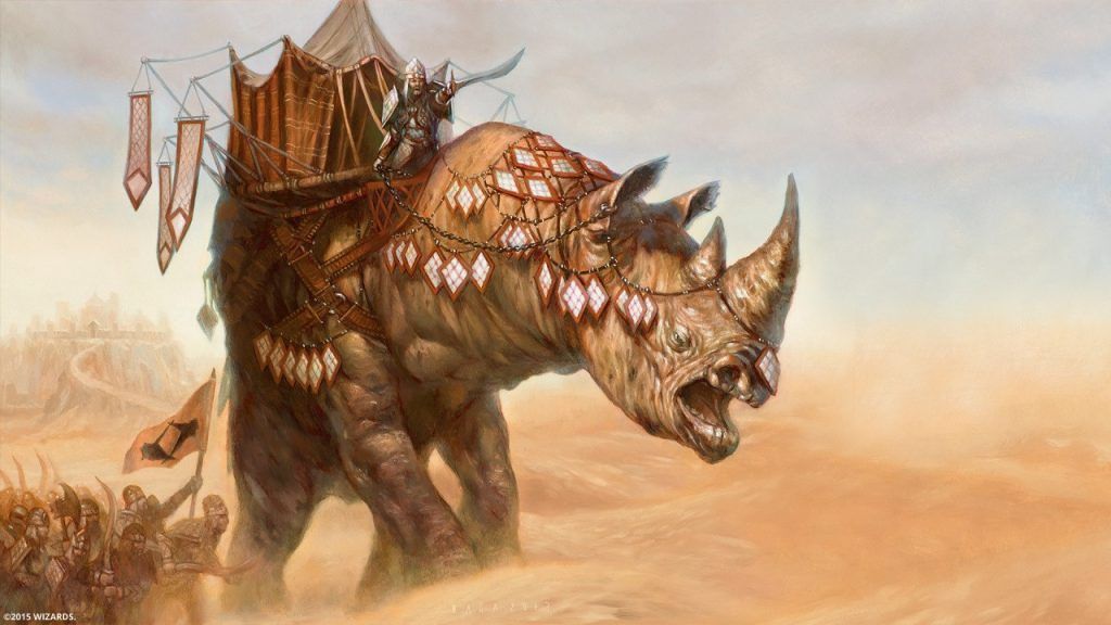Siege Rhino - Illustration by Volkan Baga