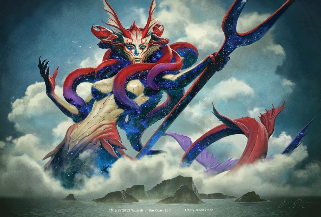 Thassa, God of the Sea - Illustration by Jason Chan