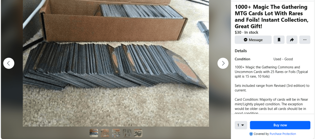 thumbnail image 2 of MTG Collection Box | 1000 Cards Lot With Rares & Foils | Magic The Gathering Gift 2 of 2