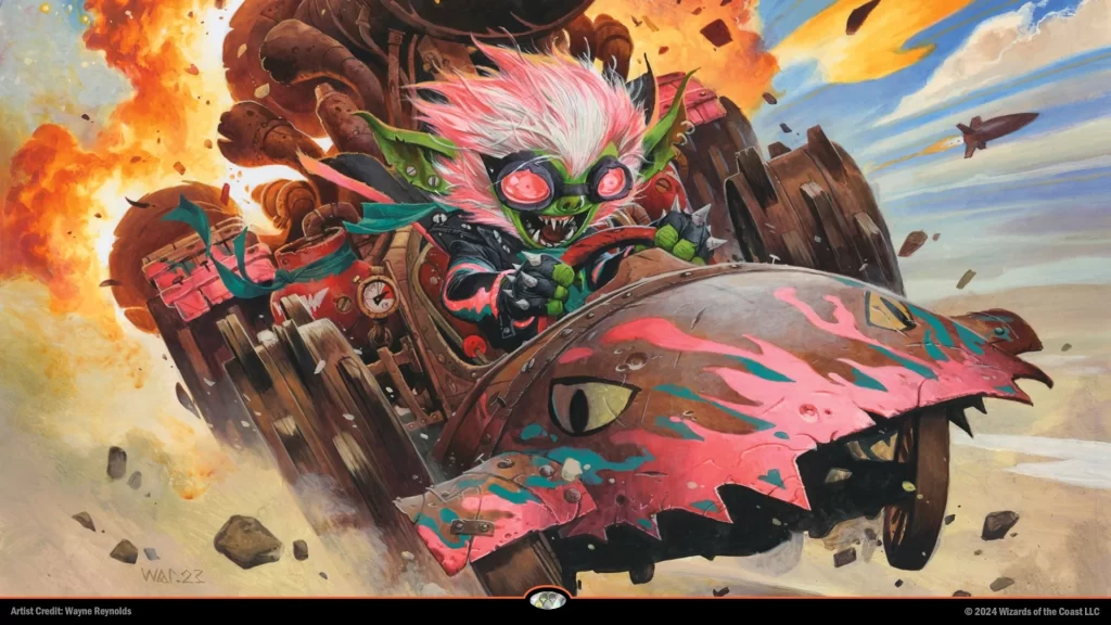 Arte de Aetherdrift - ilustração de Wayne Reynolds