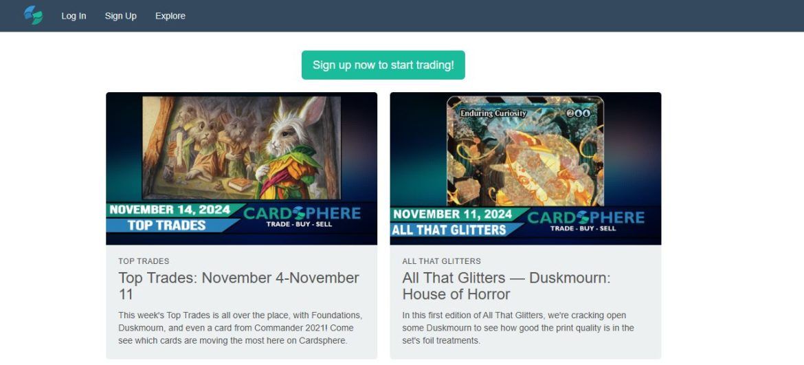 How to Trade Magic Cards Online with Cardsphere - Draftsim