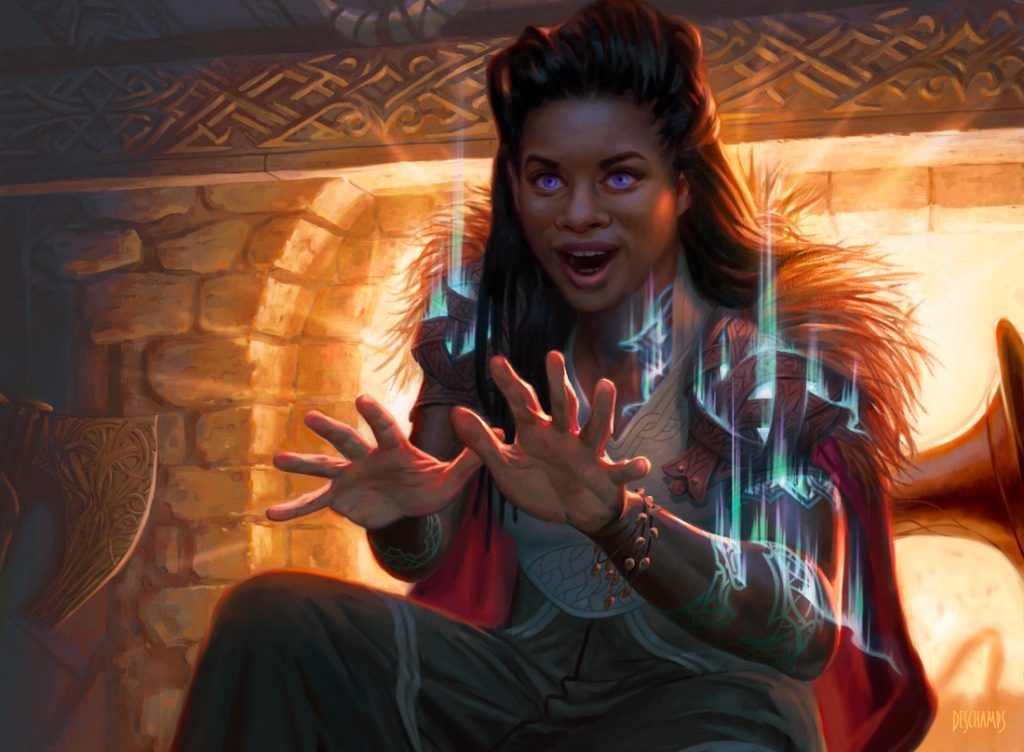 Birgi, God of Storytelling (Kaldheim) - art by Eric Deschamps