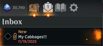 MTG Arena Cabbage Pet inbox