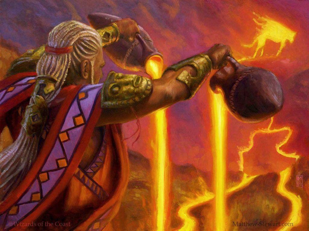 Dualcaster Mage - Illustration by Matt Stewart