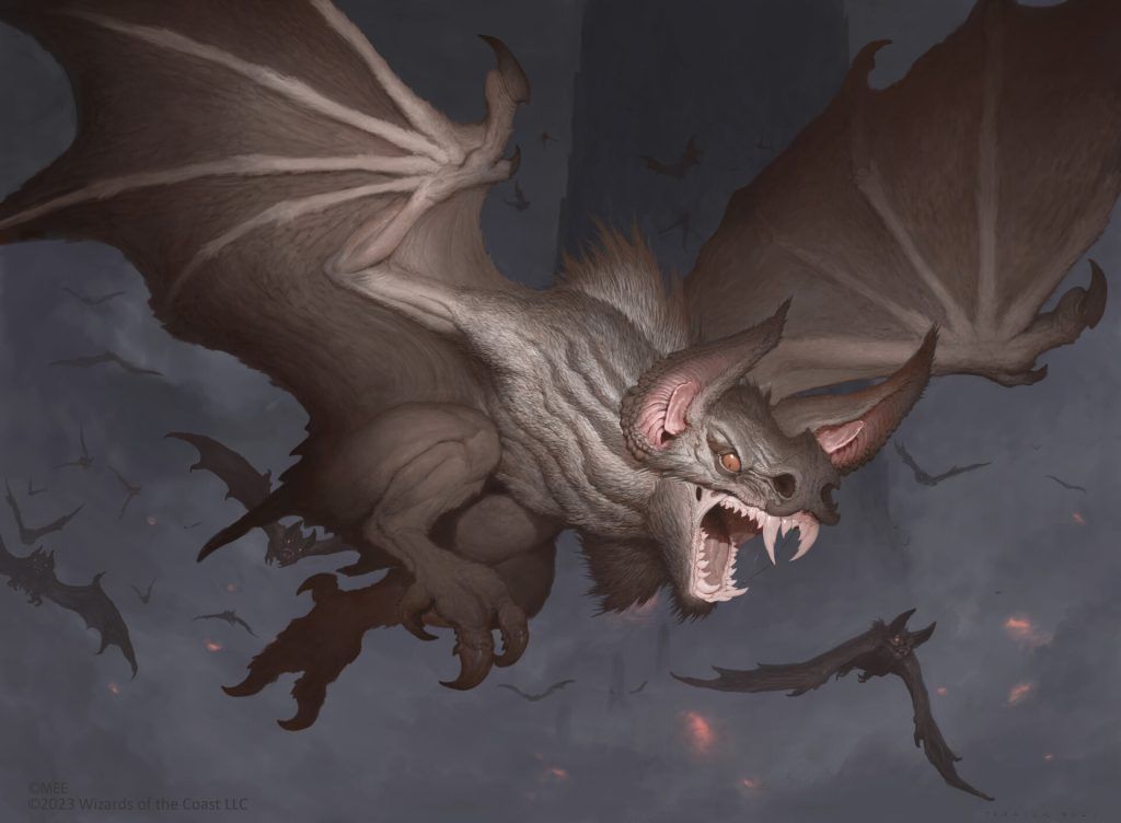 Mirkwood Bats - Illustration by John Tedrick