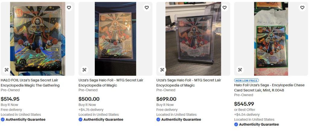 Encyclopedia Countdown Kit halo foil Urza's Saga