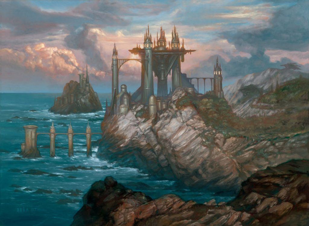 Seaside Citadel - Illustration by Volkan Baga