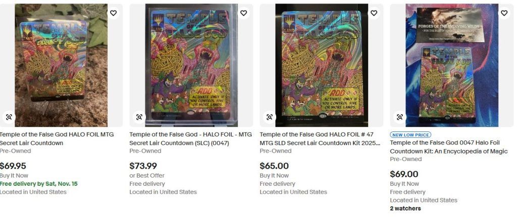 Encyclopedia Countdown Kit halo foil Temple of the False God