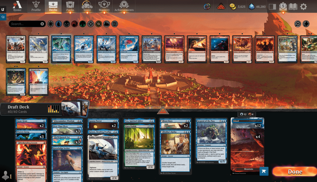 UR aggro Avatar trophy