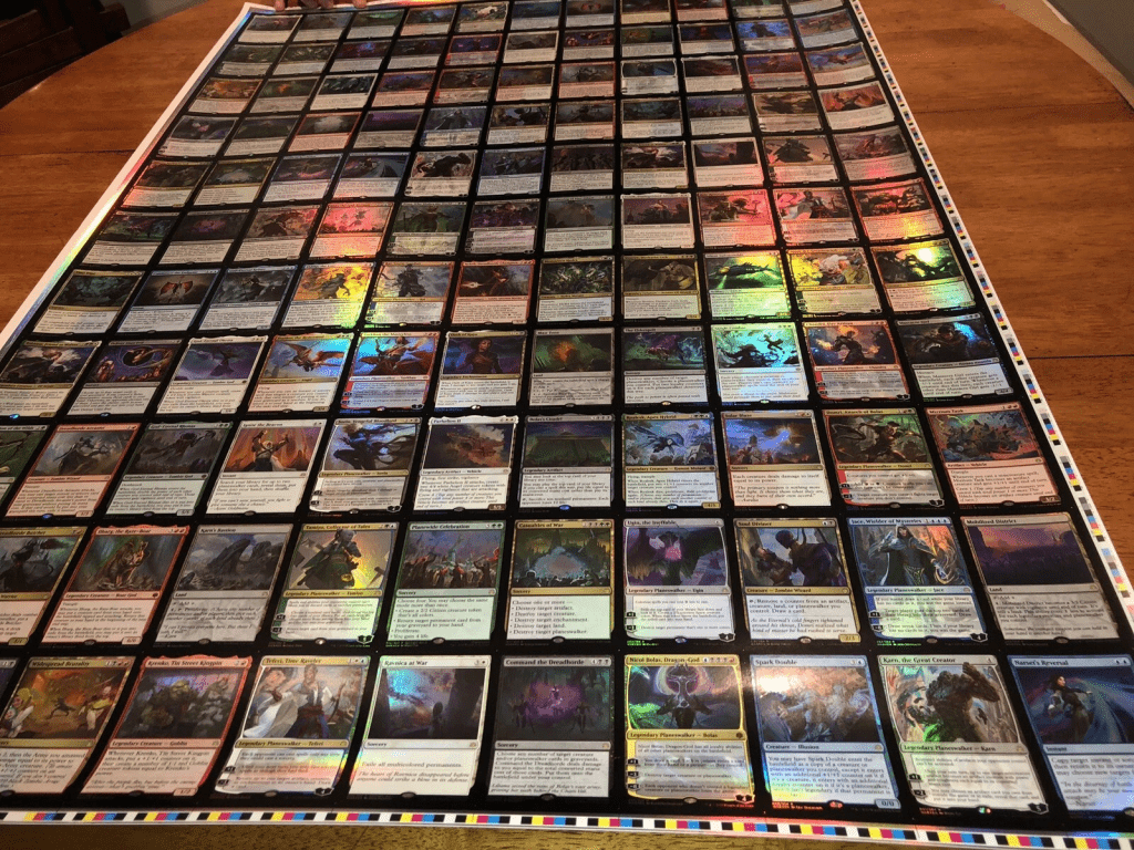 War of the Spark uncut sheet