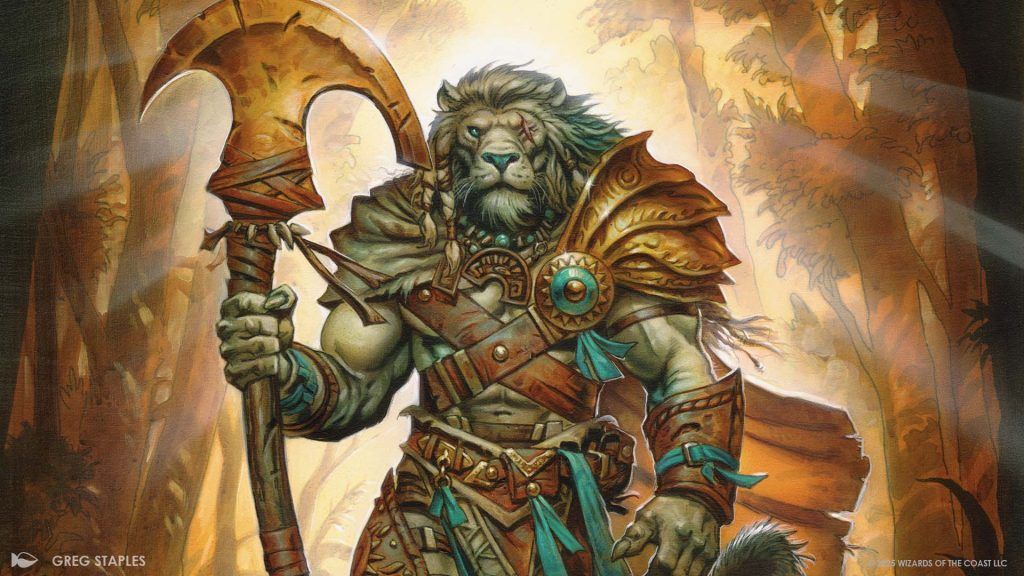 Ajani Lorwyn Eclipsed Art - Illustration by Greg Staples