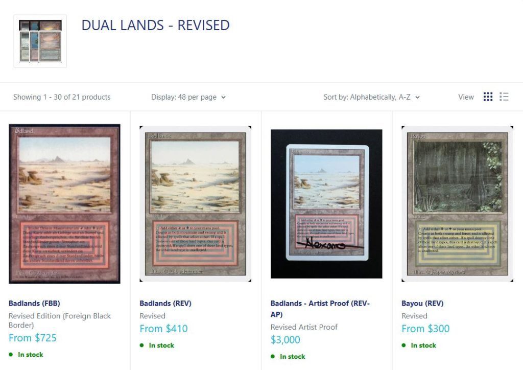 AncestralMTG original Dual Lands