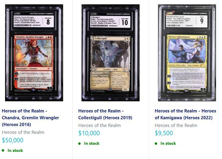AncestralMTG Heroes of the Realm Cards