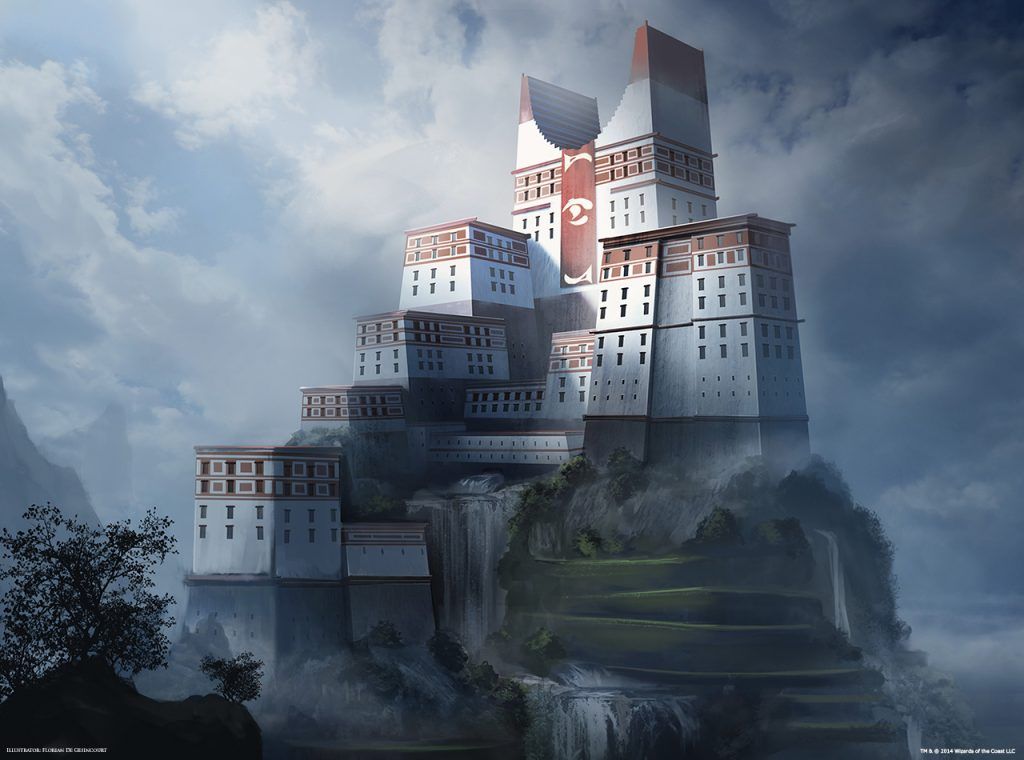 Mystic Monastery - Illustration by Florian de Gesincourt