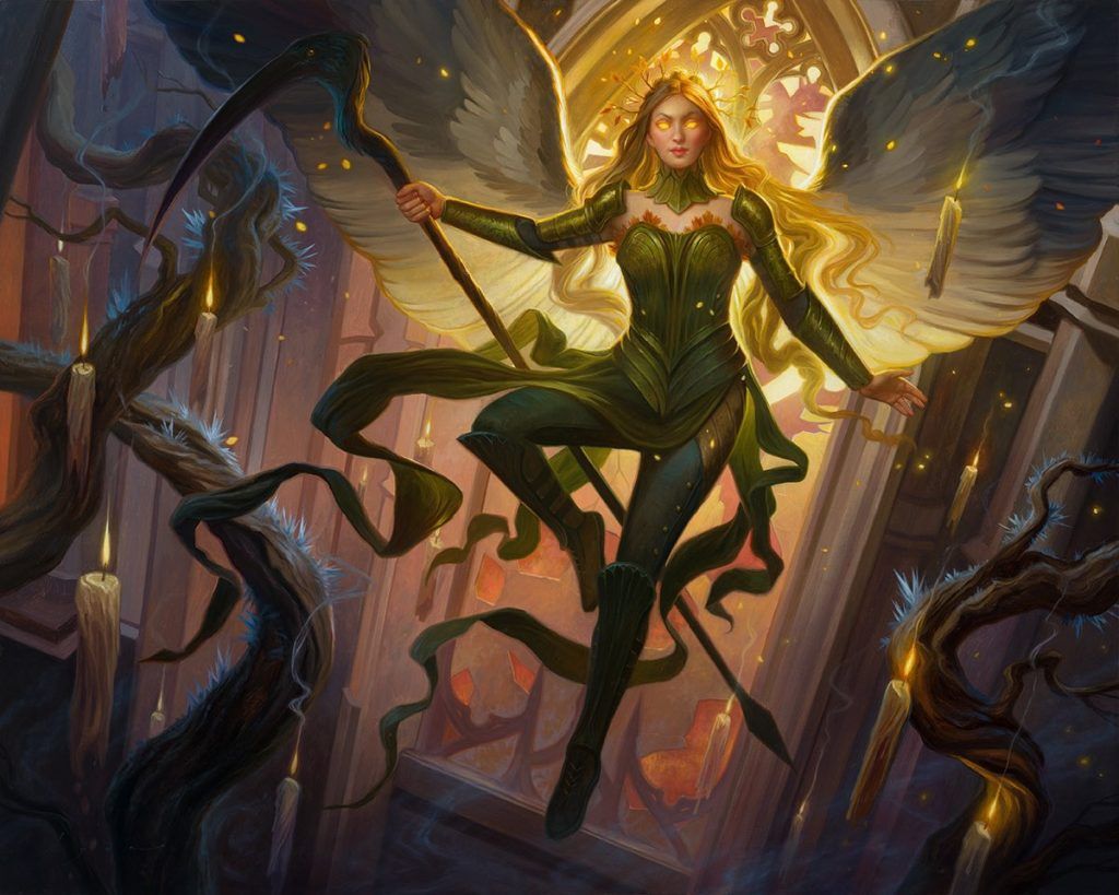 Sigarda, Champion of Light (Innistrad- Midnight Hunt) - art by Howard Lyon
