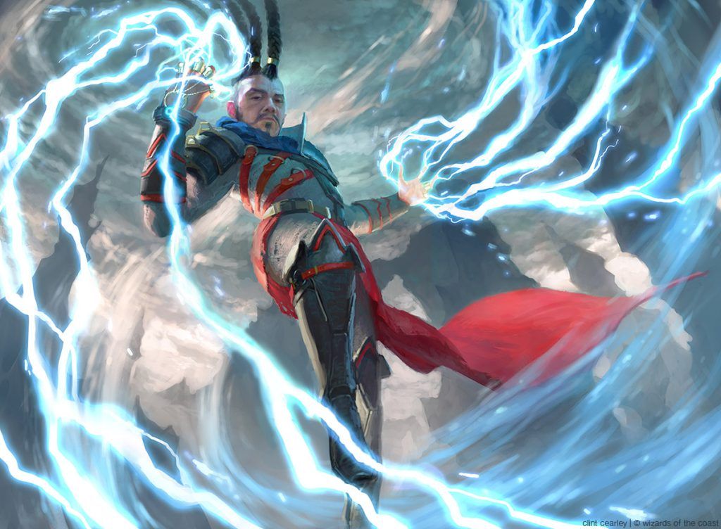 Stormchaser Mage - Illustration by Clint Cearley
