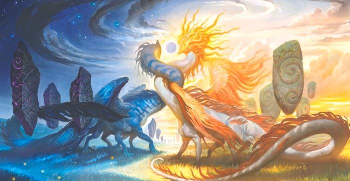 Celestial Reunion - Illustration by Justin Gerard