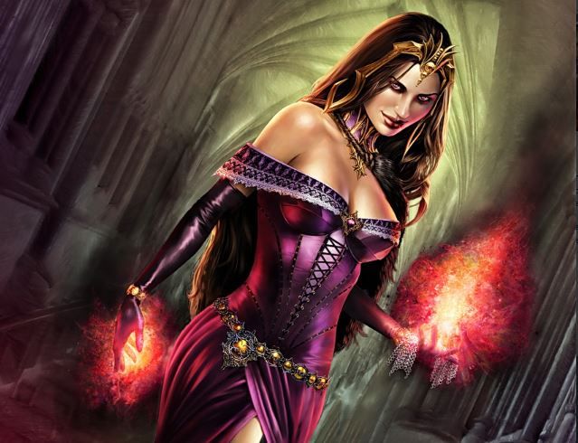 Liliana of the Veil - Illustration by Steve Argyle