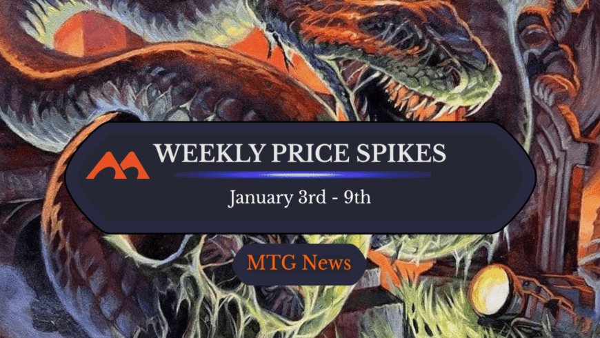 Weekly Price Spikes: 1/3 – 1/9