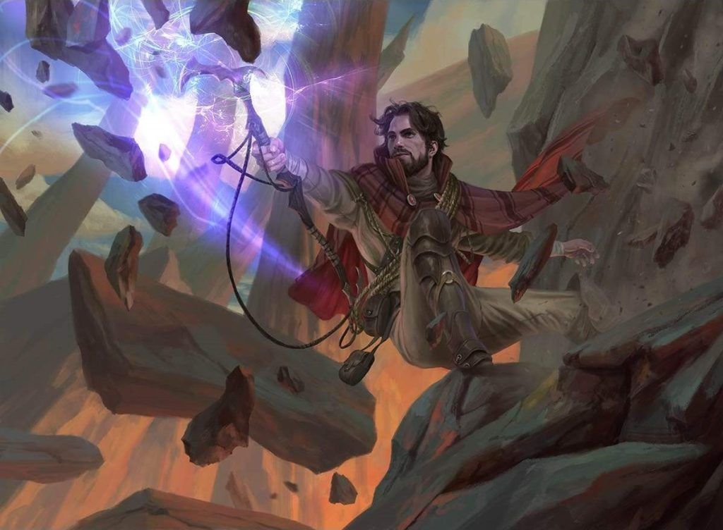 Rockslide Sorcerer - Illustration by Daarken